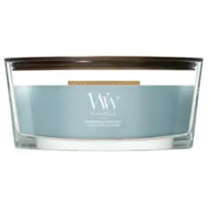 WoodWick Ellipse Cedarwood & Ocean Moss Bougie parfumée 1000 g pas cher
