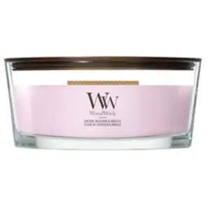 WoodWick Ellipse Cherry Blossom & Vanilla Bougie parfumée 1000 g pas cher