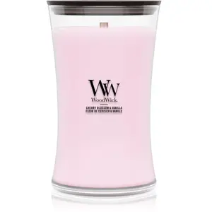 WoodWick, Bougie parfumée, Cherry Blossom & Vanilla large Jar pas cher