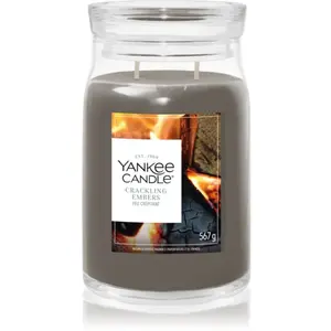 Yankee Candle Crackling Embers Signature Jar Bougie parfumée 1000 g pas cher