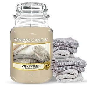 BOUGIE PARFUMEE GRANDE JARRE CACHEMIRE DELICAT - YANKEE CANDLE pas cher