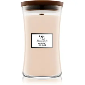 Comparateur de prix : Woodwick White Honey bougie parfumée avec mèche en bois 609.5 g