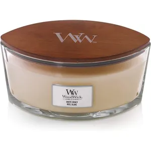 Comparateur de prix : Bougie Ellipse miel blanc - Woodwick - Blanc -