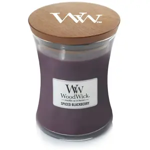 Comparateur de prix : Woodwick Spiced Blackberry bougie parfumée avec mèche en bois 275 g