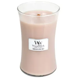 Comparateur de prix : Woodwick Vanilla & Sea Salt bougie parfumée avec mèche en bois 609.5 g