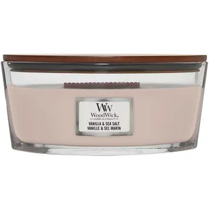 Woodwick - Vanille & Sel Marin Bougie Parfumée Ellipse pas cher
