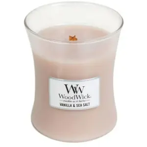 Comparateur de prix : Woodwick Vanilla & Sea Salt bougie parfumée avec mèche en bois 275 g