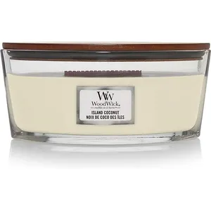 Comparateur de prix : Bougie Ellipse noix de coco - Woodwick - Blanc -