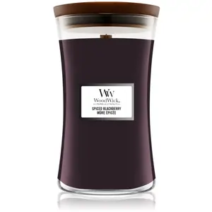 Comparateur de prix : WoodWick grande bougie jarre parfumée avec mèche Pluswick, Mûre épicée