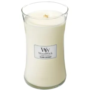 Comparateur de prix : WoodWick Grande Bougie Sablier Noix de coco des îles