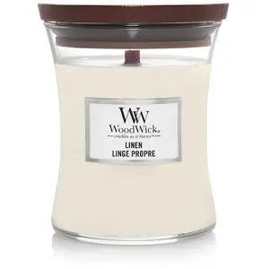 Woodwick - Linge Propre Bougie Parfumée Moyenne Jarre pas cher
