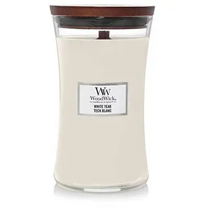 Comparateur de prix : Woodwick White Teak bougie parfumée avec mèche en bois 609.5 g