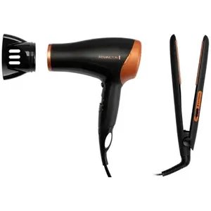 Comparateur de prix : Remington Haircare Gift Pack sèche-cheveux 2000 W Beige, Noir