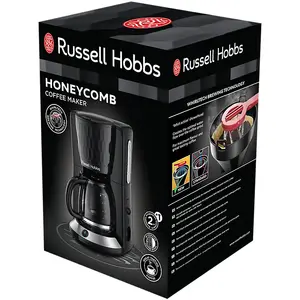 Russell Hobbs 27011-56 Honeycomb Macchina Per Caffè Nero – Filtro, Capiente E Di Alta Qualità