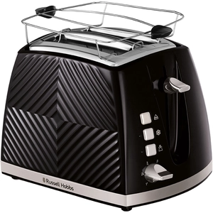 Russell Hobbs Groove 26390-56 - Grille-pain - 2 tranche - 2 Emplacements - noir pas cher