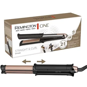 Comparateur de prix : Lisseur boucleur Remington Straight & Curl One S6077 Noir et Rose TU