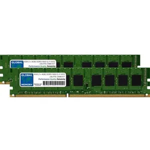 GLOBAL MEMORY 8Go (2 x 4Go) DDR3 1600MHz PC3-12800 240-PIN ECC DIMM (UDIMM) MÉMOIRE KIT POUR SERVEURS/WORKSTATIONS/CA MERESVendu paramazon