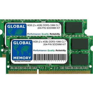 GLOBAL MEMORY Mémoire RAM DDR3 8Go (2 x 4Go) 1066MHz pour iMac et Mac MiniVendu paramazon