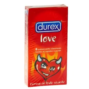 Comparateur de prix : DUREX Préservatifs - Préservatifs Lubrifiés Love - Boite De 6 Préservatifs