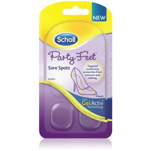 Scholl Party Feet Sore Spots coussinets pour zones sensibles du pied 6 pcsVendu paronebioshop