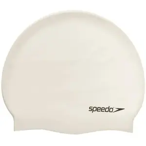 Speedo bonnet de bain en silicone flat blanc