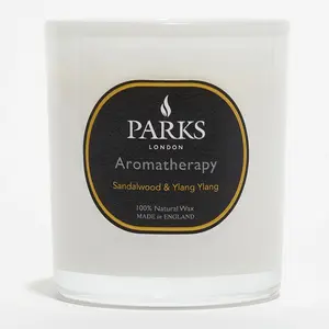 PARKS LONDON Bougie parfumée - Bois de santal & ylang-ylang - Aromatherapy - 220 g pas cher