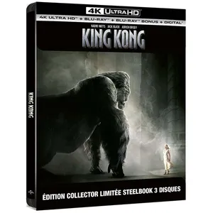 Comparateur de prix : Universal Music King Kong Steelbook Edition Collector Limitée Blu-ray 4K Ultra HD