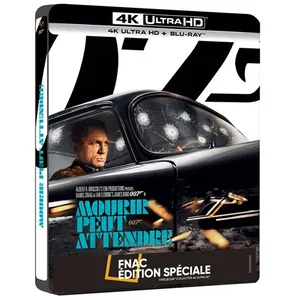 Universal Pictures Mourir peut attendre Edition Collector Spéciale Fnac Steelbook Blu-ray 4K Ultra HD