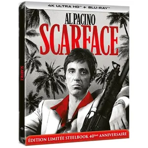 Comparateur de prix : Scarface 40ème Anniversaire Édition Limitée Steelbook Blu-ray 4K Ultra...
