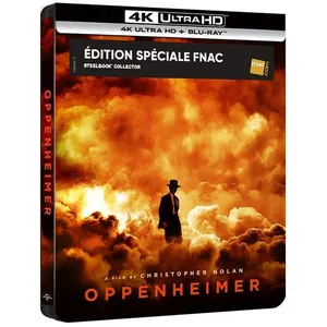 Universal Pictures Oppenheimer Édition Collector Spéciale Fnac Steelbook Blu-ray 4K Ultra HD
