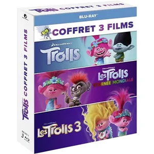 Universal Pictures Coffret Les Trolls 1 à 3 Blu-ray pas cher