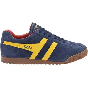 Basket Gola Harrier Suede - GOLA - Homme - Adulte - Bleu - Lacets - Cuir pas cher