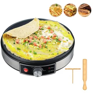 PRUMYA Crêpière électrique, Appareil à crêpes sucrées et galettes salé...Vendu parcdiscount