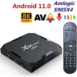 PRUMYA Nouveau X96 Max Plus Ultra TV Box Android 11 Amlogic S905X4 AV1...Vendu parcdiscount