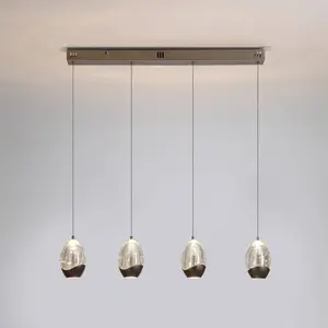 Searchlight Suspension LED Seeds, couleur crème, longueur 75 cm, verre... pas cher