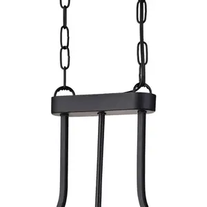 Searchlight Suspension Victoria, noir, verre cristal, 78 cm, E27