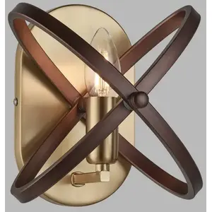 Searchlight Applique Hoopla, laiton/bronze pas cher