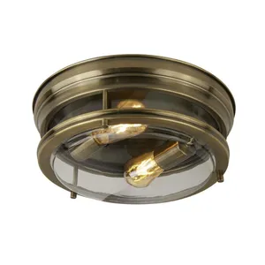 Searchlight Plafonnier Edinburgh en laiton ancienVendu parluminaire
