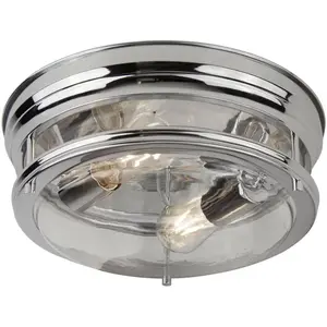 Searchlight Plafonnier salle de bains edinburgh acier chrome 2 ampoules 14,5cmVendu parluminaire