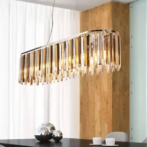 Searchlight Suspension Clarissa prismes en cristal, 100 cm pas cher