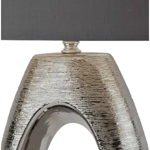 Searchlight Lampe à poser Artisan avec abat-jour en tissu pas cher