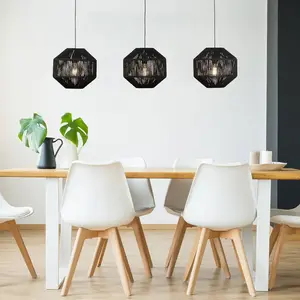 Searchlight Suspension Wicker, à 3 lampes pas cher