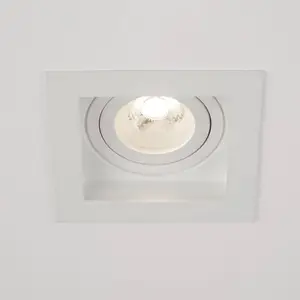 Searchlight Luminaire encastrable Grid One, blanc, 10 x 10 cm, alumini...Vendu parluminaire