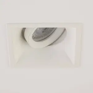 Searchlight Luminaire encastrable Slim Trim Square, blanc, 9 x 9 cm, a...Vendu parluminaire