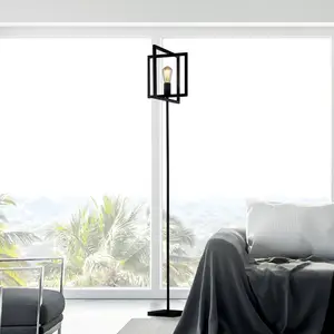 Searchlight Lampadaire Squares, noir pas cher