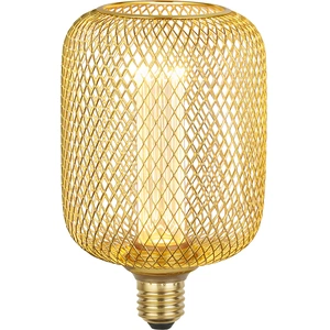 Searchlight Lampe tambour led maille dorée e27 3.5w 120 lm - D10 x H16.5cm pas cher