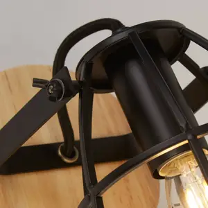 Searchlight Applique Cage II avec abat-jour grille pas cher