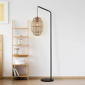 Searchlight Lampe sur pied X Java, bambou pas cher