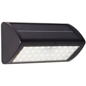 Searchlight solar applique murale led avec capteur pir noirVendu parluminaire