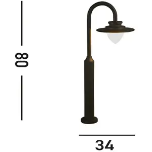 Texas Borne 800 mm 8 w 3 000 k, graphite - Searchlight